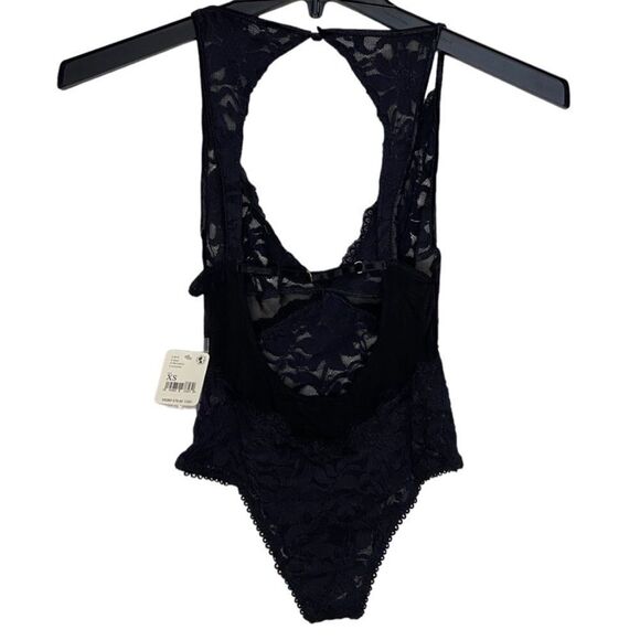 Free People Speed Date Lace Bodysuit In Black - Picture 6 of 6